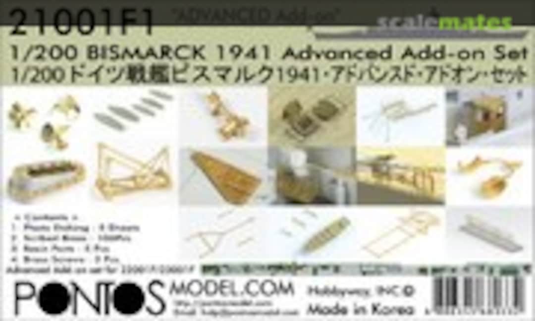 1:200 Bismarck 1941 Advanced Add-On Set for 22001F/23001F (Pontos Model 21001F1) 21001F1