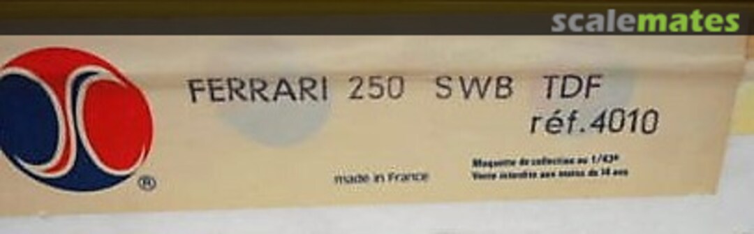 Boxart Ferrari 250 GT SWB 4010 AMR Boxart Ferrari 250 GT SWB 4010 AMR