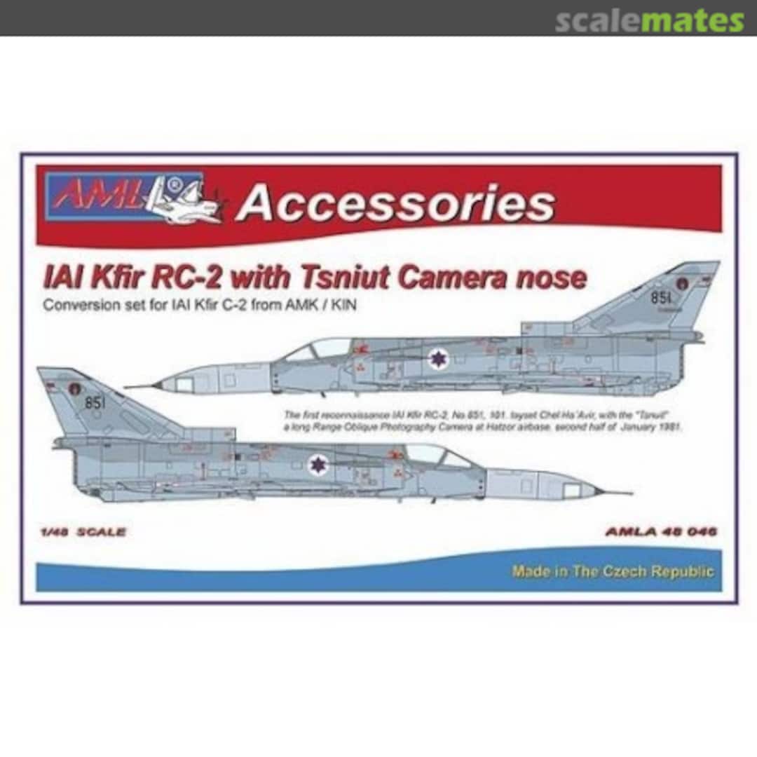 Boxart IAI Kfir RC-2/Tsniut Camera Nose Conversion Set AMLA48046 AML Boxart IAI Kfir RC-2/Tsniut Camera Nose Conversion Set AMLA48046 AML