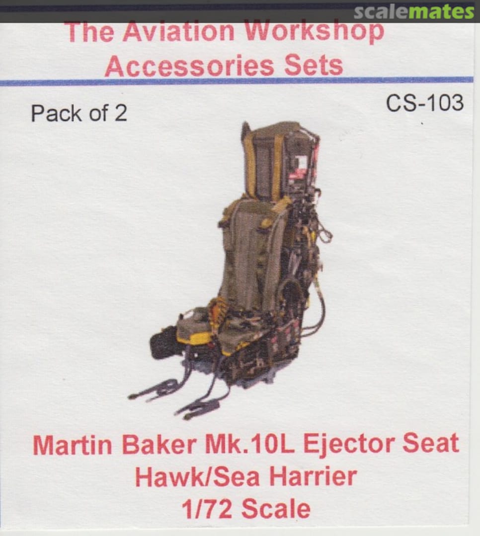 Boxart Martin Baker Mk.10L Ejection Seats CS-103 The Aviation Workshop Boxart Martin Baker Mk.10L Ejection Seats CS-103 The Aviation Workshop