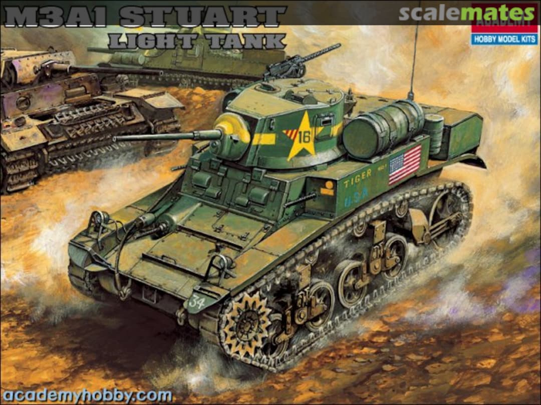 Boxart M3A1 Stuart 1398 Academy Boxart M3A1 Stuart 1398 Academy