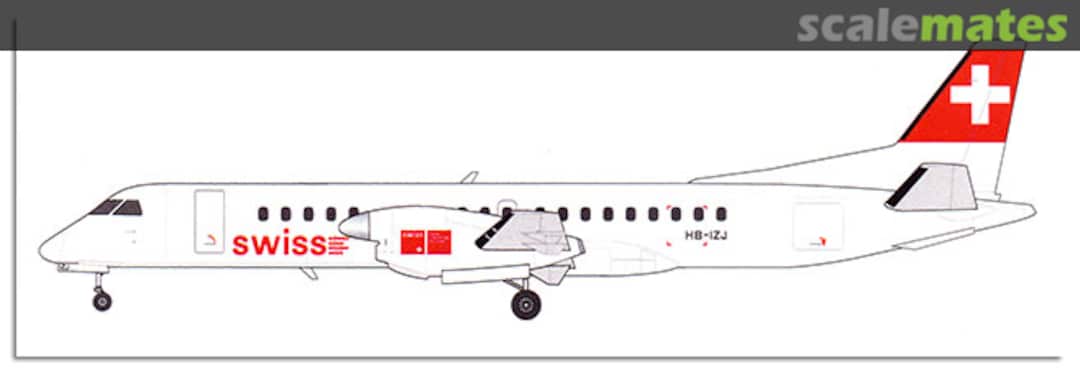 Boxart Saab 2000 Swiss SL400R Welsh Models Boxart Saab 2000 Swiss SL400R Welsh Models