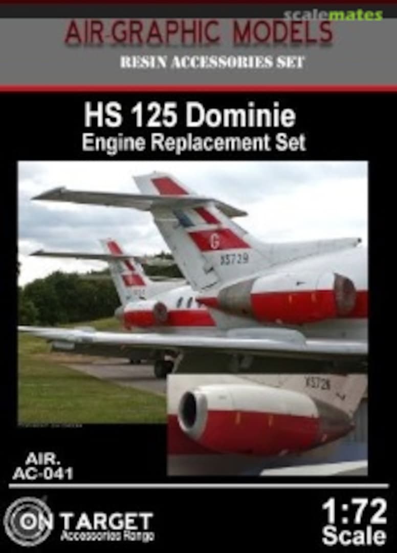 Boxart HS 125 Dominie Engine Replacement Set AIR.AC-041 Air-Graphics Models Boxart HS 125 Dominie Engine Replacement Set AIR.AC-041 Air-Graphics Models