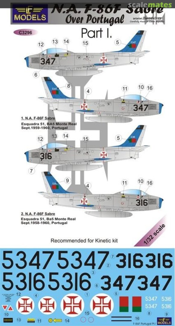 Boxart N.A. F-86F Sabre C3296 LF Models Boxart N.A. F-86F Sabre C3296 LF Models