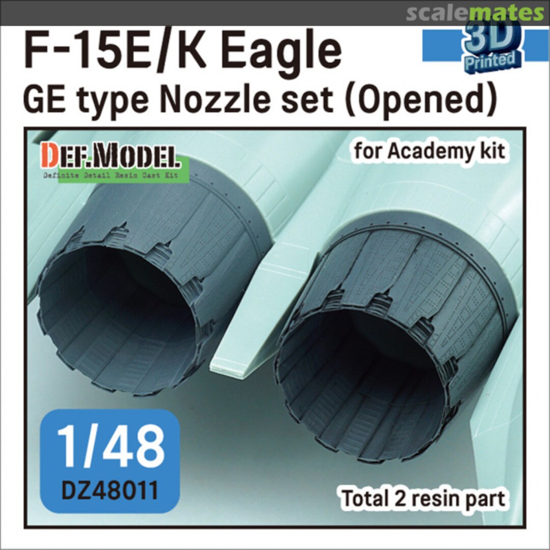 Boxart F-15E/K Eagle GE type Nozzle set (opened) DZ48011 Def.Model Boxart F-15E/K Eagle GE type Nozzle set (opened) DZ48011 Def.Model