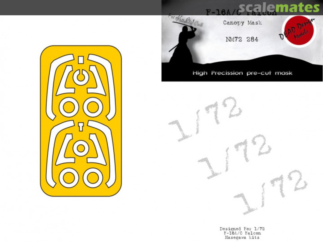 Boxart General Dynamics F-16 A/C Fighting Falcon - Canopy Mask NM72284 DEAD Design Models