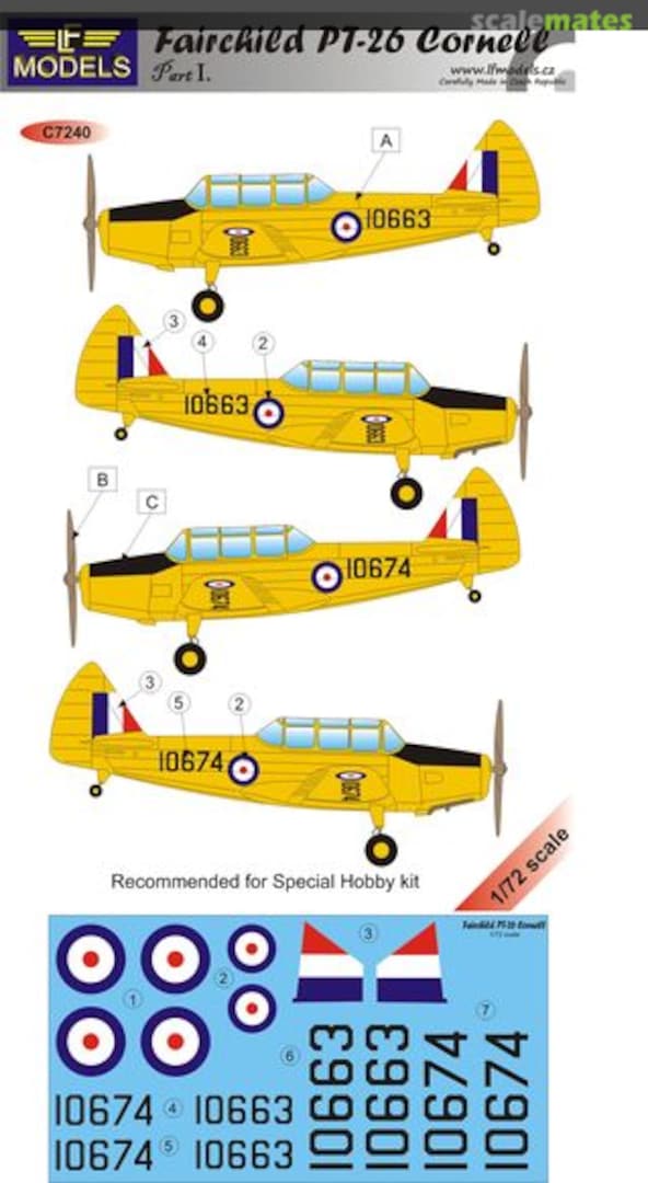 Boxart Fairchild PT-26 Cornell C7240 LF Models Boxart Fairchild PT-26 Cornell C7240 LF Models