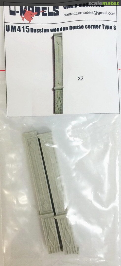 Boxart Russian Wooden House Corner Type No.3 UM 415 U-Models Boxart Russian Wooden House Corner Type No.3 UM 415 U-Models