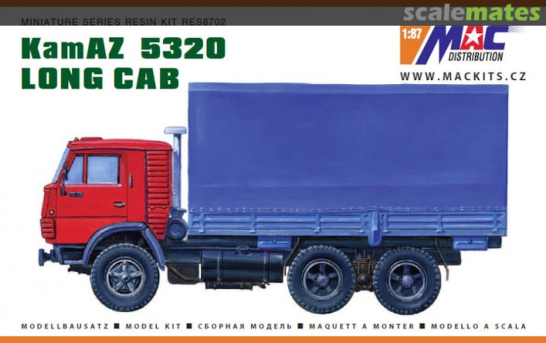 Boxart KamAZ 5320 Long Cab RES8702 MAC Distribution