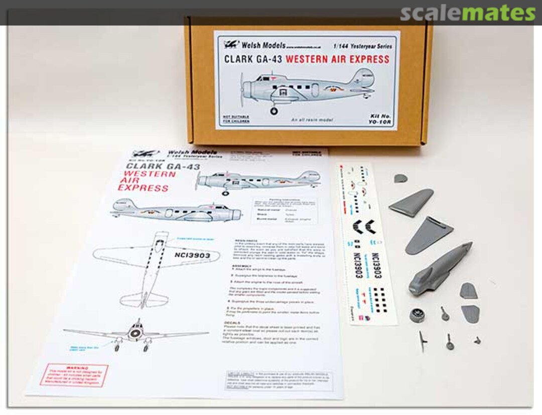 Contents Clark GA-43 Western Air Express YO-10R Welsh Models Contents Clark GA-43 Western Air Express YO-10R Welsh Models