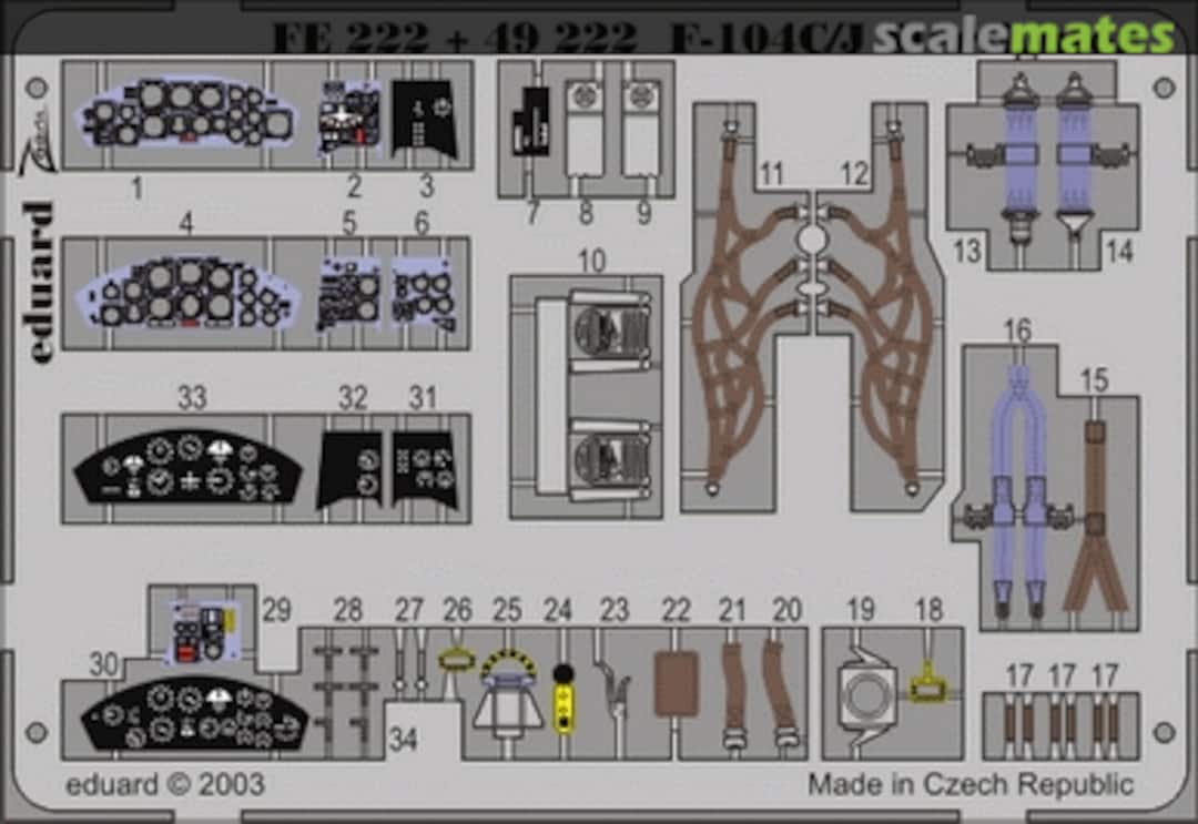 Boxart F-104C/J FE222 Eduard Boxart F-104C/J FE222 Eduard