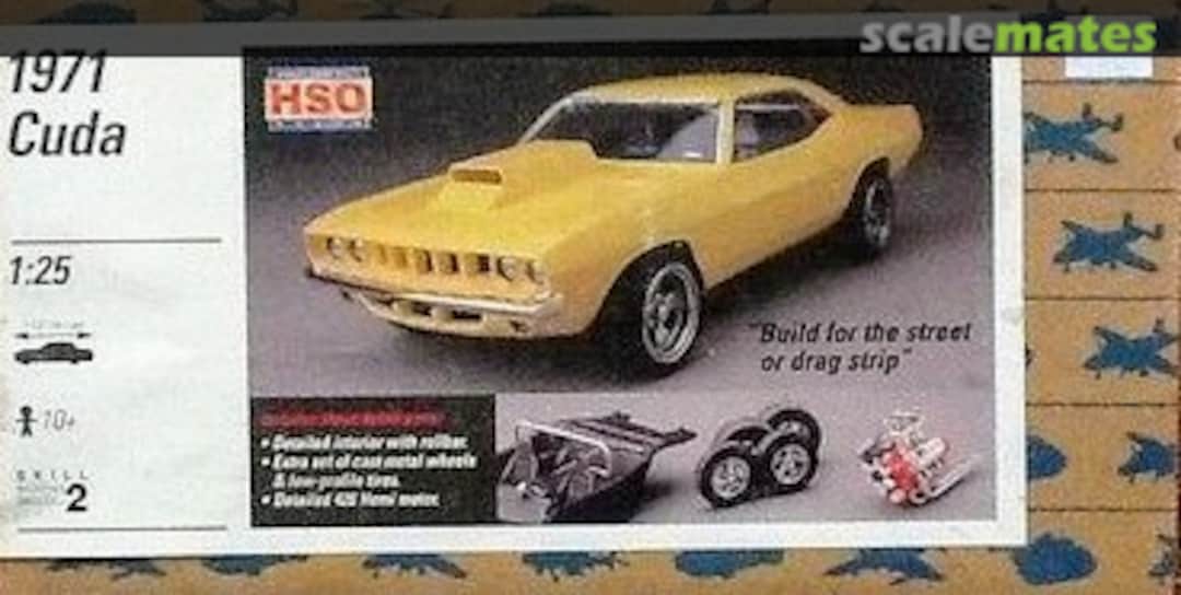 Boxart 1971 Cuda 7402 Testors Boxart 1971 Cuda 7402 Testors