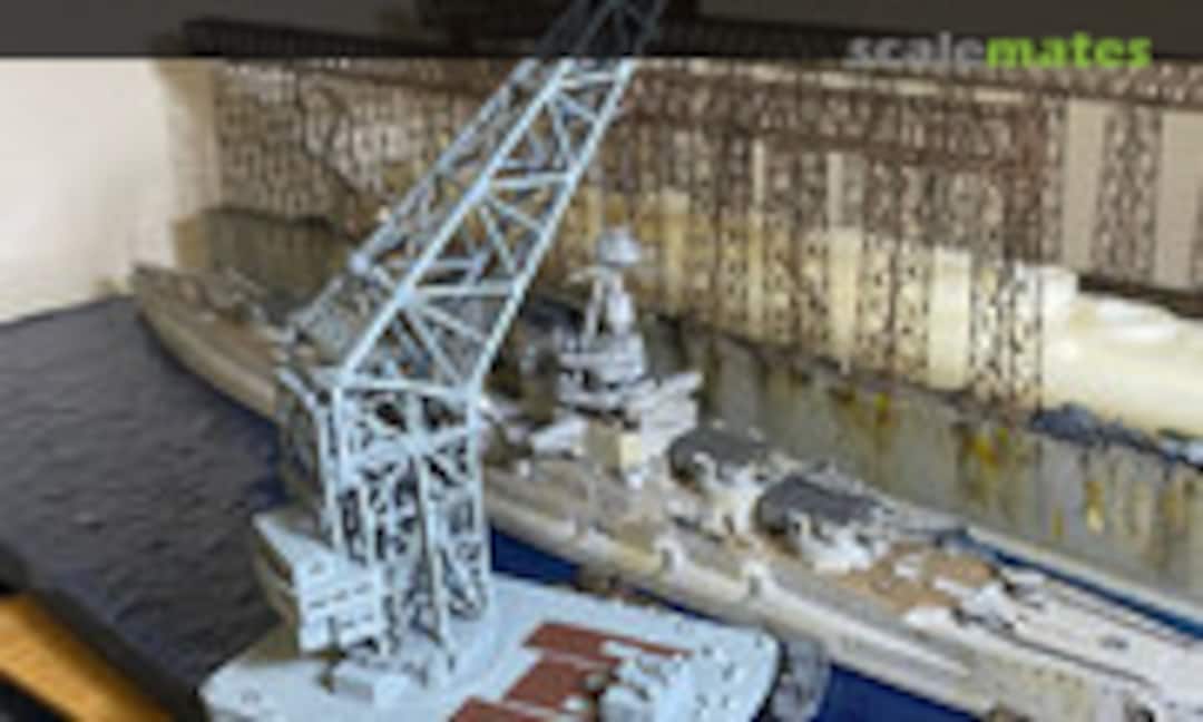 1:700 German Navy floating crane Langer Heinrich, WWI, WWII (ModellbauRay )