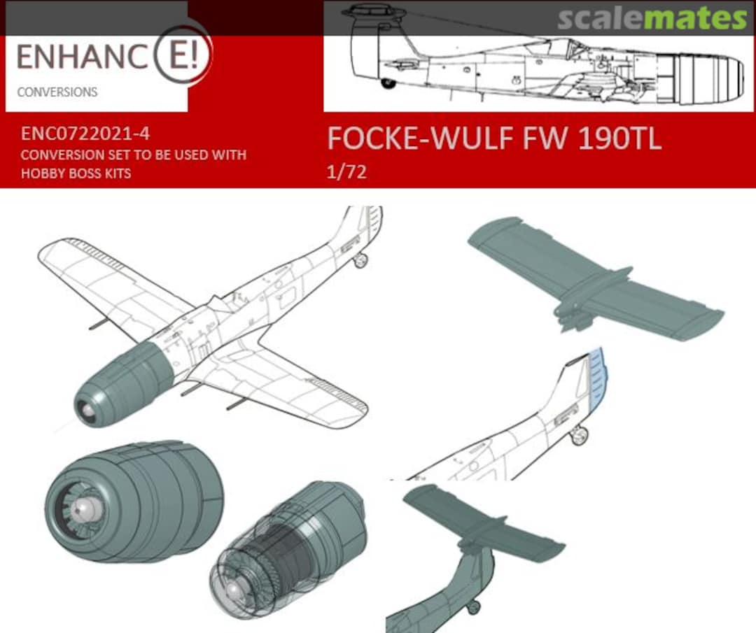 Boxart Focke-Wulf FW 190TL (conversion set) ENC0722021-4 Enhance! Models Boxart Focke-Wulf FW 190TL (conversion set) ENC0722021-4 Enhance! Models