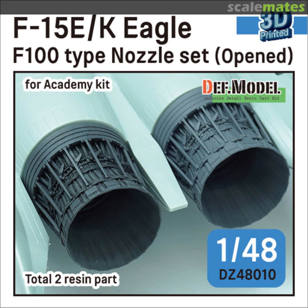 Boxart F-15E/K Eagle F100 type Nozzle set (opened) DZ48010 Def.Model Boxart F-15E/K Eagle F100 type Nozzle set (opened) DZ48010 Def.Model