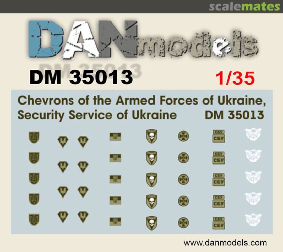 Boxart Chevrons of the Armed Forces of Ukraine and Security Service of Ukraine DM35013 DANmodels Boxart Chevrons of the Armed Forces of Ukraine and Security Service of Ukraine DM35013 DANmodels