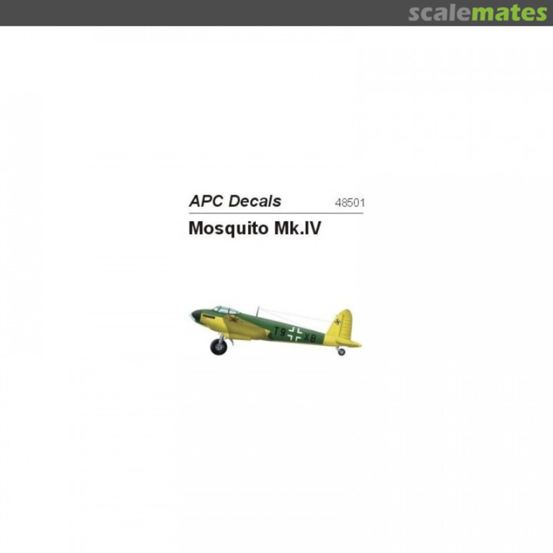 Boxart Captured Mosquito Mk.IV APC48501 APC Decals Boxart Captured Mosquito Mk.IV APC48501 APC Decals