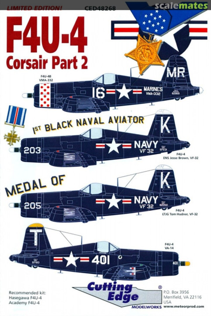 Boxart F4U-4 Corsair Part 2 CED48268 Cutting Edge Modelworks Boxart F4U-4 Corsair Part 2 CED48268 Cutting Edge Modelworks
