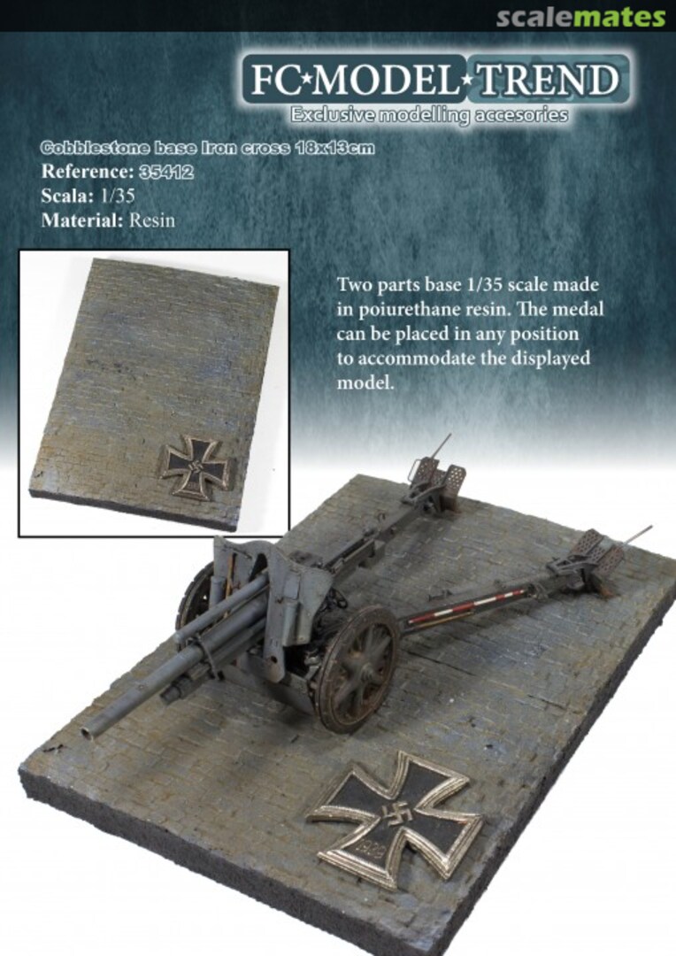 Boxart Iron cross cobblestone base, small 35412 FC Model Trend Boxart Iron cross cobblestone base, small 35412 FC Model Trend