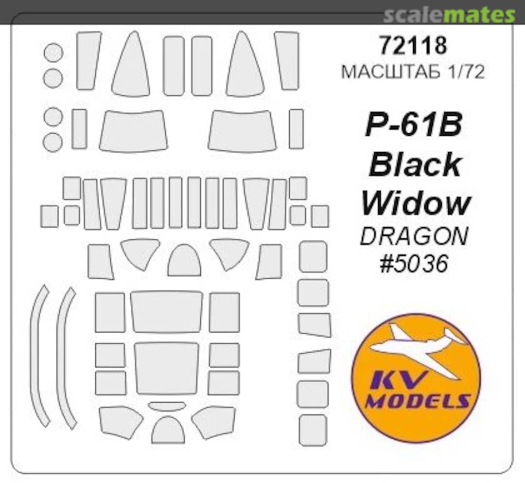 Boxart Masks P-61 Black Widow (DRAGON) 1/72 72118 KV Models Boxart Masks P-61 Black Widow (DRAGON) 1/72 72118 KV Models
