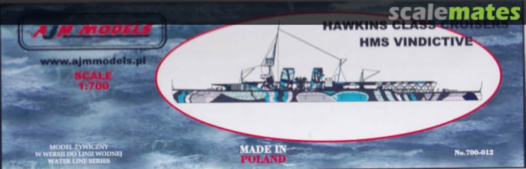 Boxart HMS Vindictive 700-012 AJM Models Boxart HMS Vindictive 700-012 AJM Models