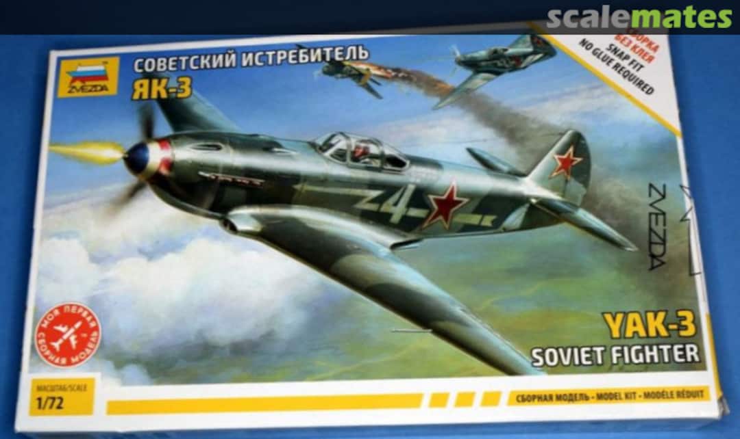 Boxart Yak-3 Soviet Fighter 7301 Zvezda Boxart Yak-3 Soviet Fighter 7301 Zvezda
