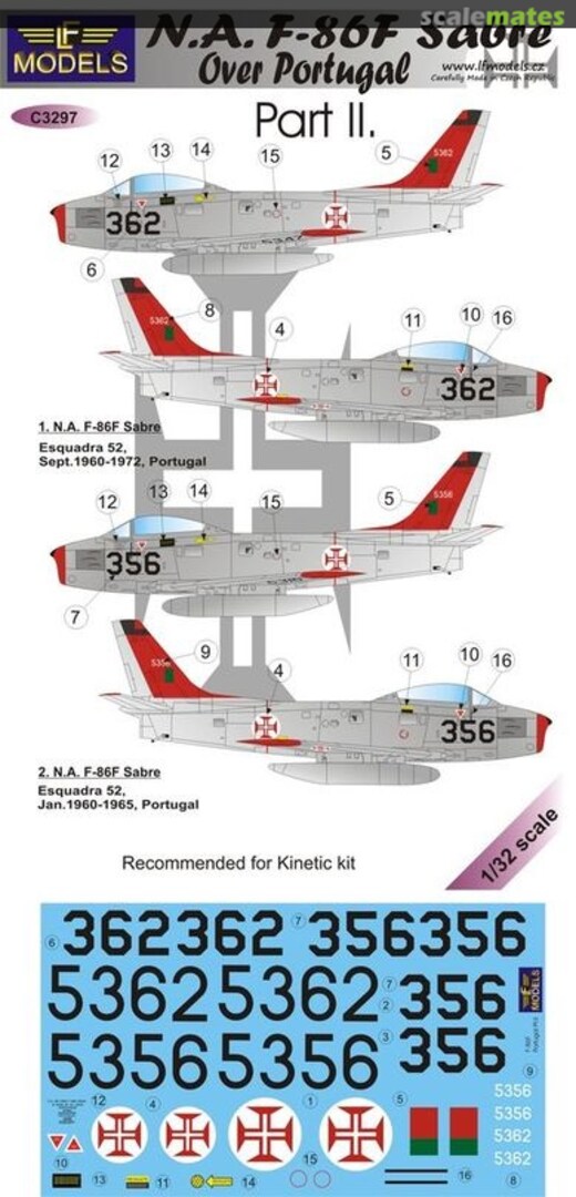 Boxart N.A. F-86F Sabre C3297 LF Models Boxart N.A. F-86F Sabre C3297 LF Models