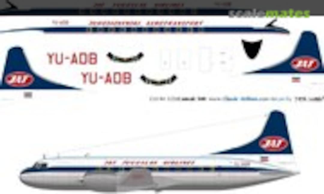 1:144 JAT CV340 (Classic Airlines CA144-523) CA144-523