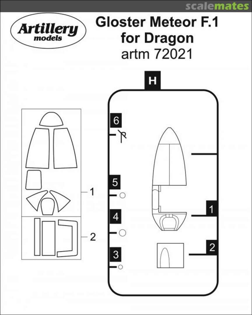 Boxart Gloster Meteor F.1 artm72021 Artillery models Boxart Gloster Meteor F.1 artm72021 Artillery models