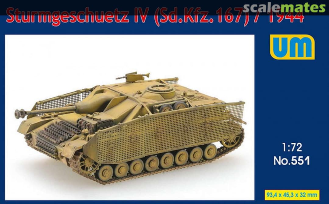 Boxart Sd.Kfz. 167 Sturmgeschütz IV 551 UM Boxart Sd.Kfz. 167 Sturmgeschütz IV 551 UM