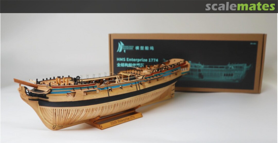 Boxart HMS Enterprize 1774 Modelship Dockyard Boxart HMS Enterprize 1774 Modelship Dockyard