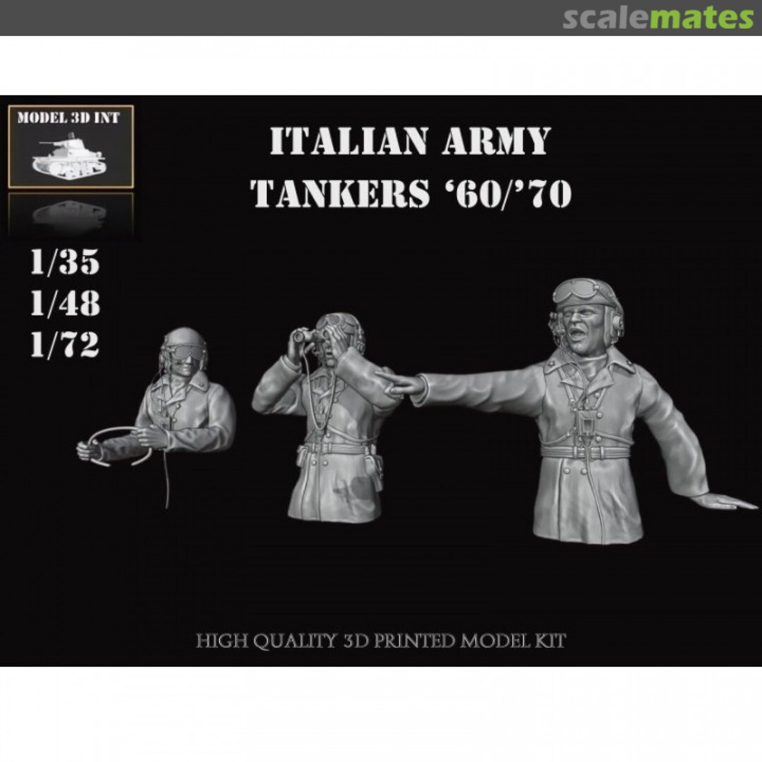 Boxart Italian Army Tankers 1960s - 1970s IT72IT01 MODEL 3D INT