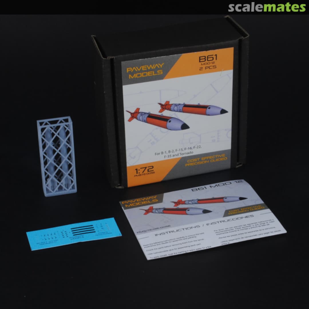 Contents B-61 Mod 12 Tactical Nuclear Bomb PMS72-0056 Paveway Models Contents B-61 Mod 12 Tactical Nuclear Bomb PMS72-0056 Paveway Models