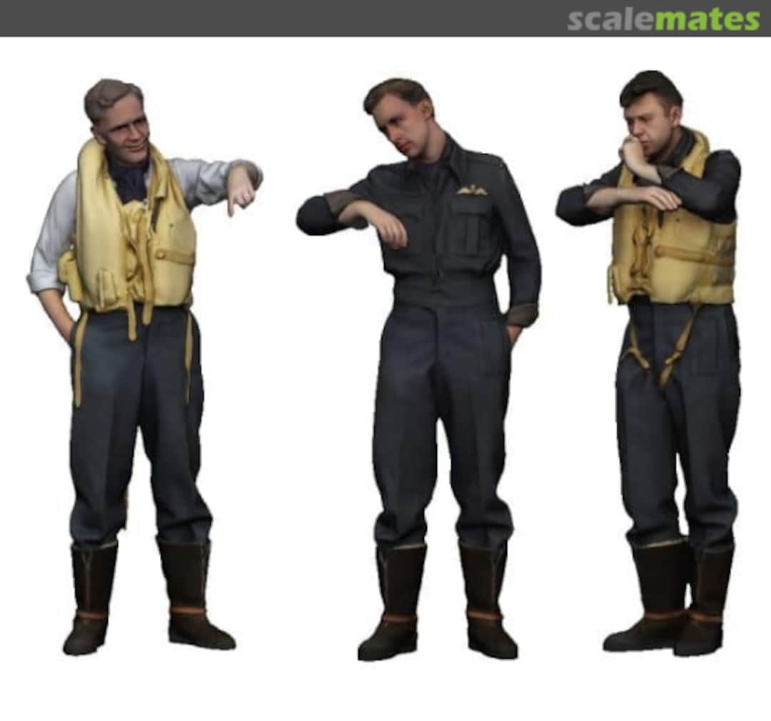 Boxart RAF Pilots Discussing Op (Late War) 50307-076 Modelu Boxart RAF Pilots Discussing Op (Late War) 50307-076 Modelu