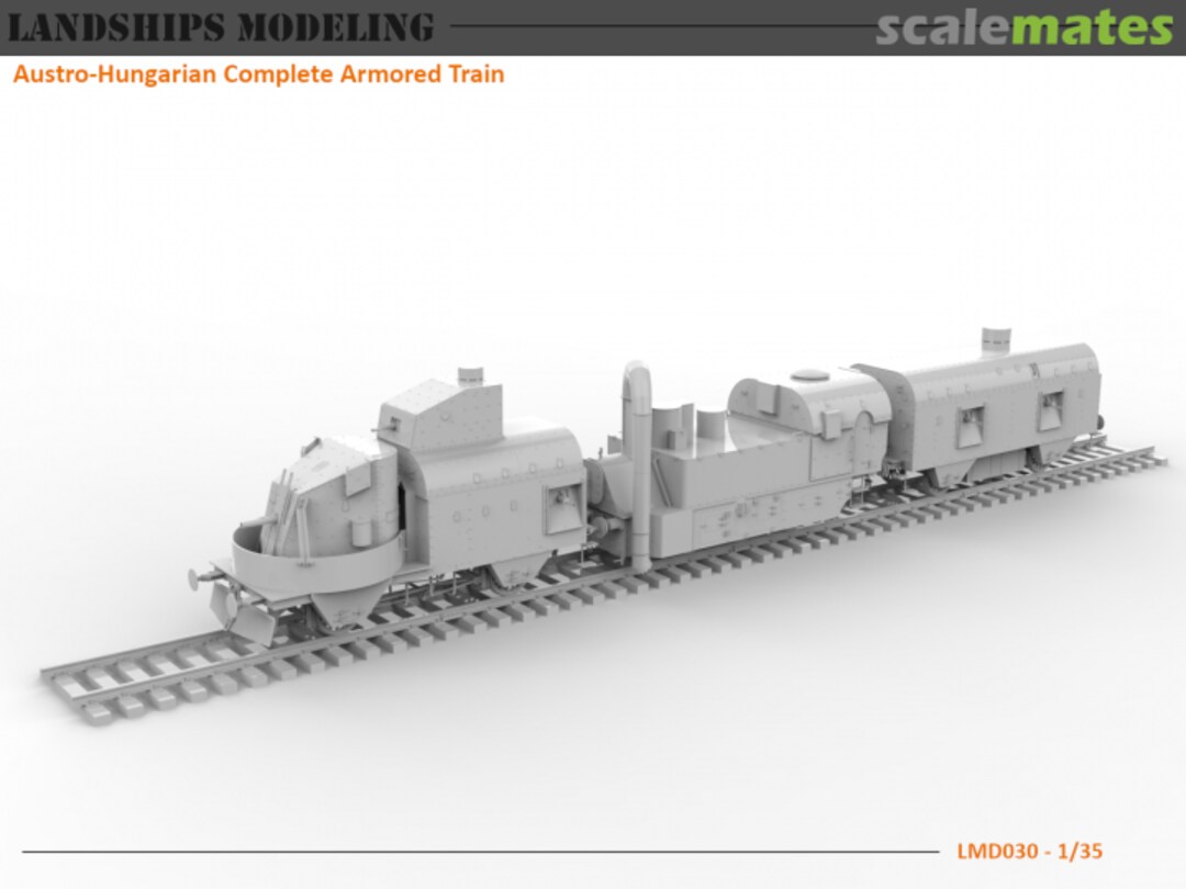 Boxart Complete Austro-Hungarian Armored Train LMD030 Landships Modeling Boxart Complete Austro-Hungarian Armored Train LMD030 Landships Modeling