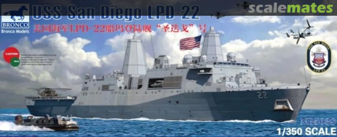 Boxart USS San Diego LPD-22 NB5038 Bronco Boxart USS San Diego LPD-22 NB5038 Bronco