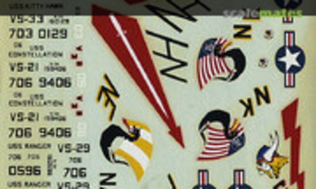 1:72 Lockheed S-3 Viking: USN West Coast (Fowler Aviation Decals FD72-01) FD72-01