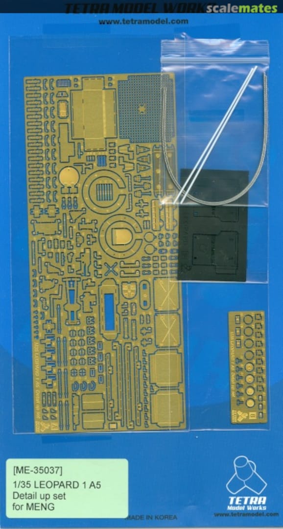 Boxart Leopard 1 A5 Detail up set ME-35037 Tetra Model Works Boxart Leopard 1 A5 Detail up set ME-35037 Tetra Model Works