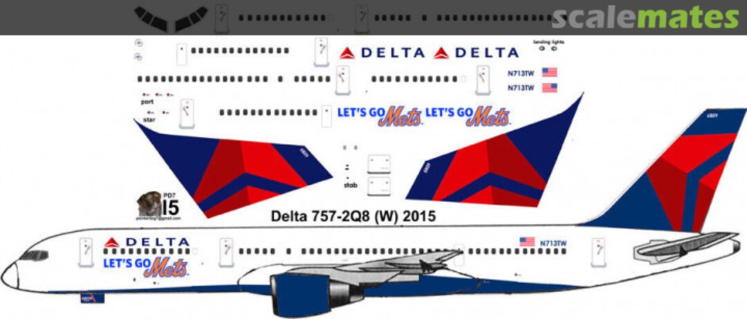 Boxart Delta 757-2Q8 (W) 2015 Go Mets Pointerdog Decals Boxart Delta 757-2Q8 (W) 2015 Go Mets Pointerdog Decals