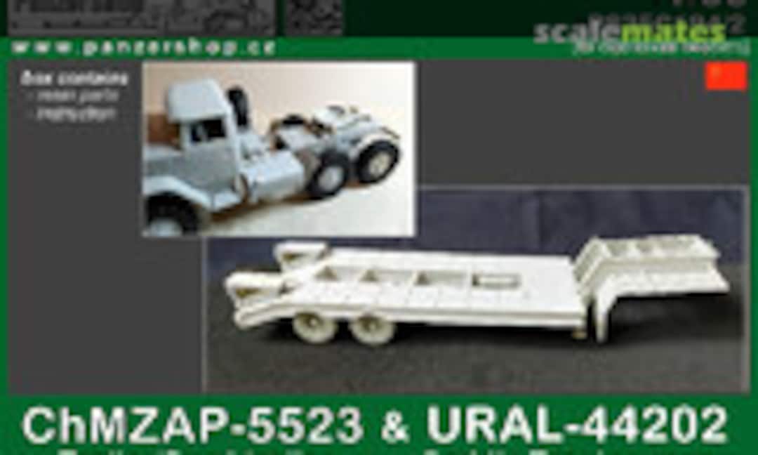 1:35 ChMZAP-5523 Trailer/ Semi-Trailer & URAL-44202 conv. set (PanzerShop PS35C194/2) PS35C194/2