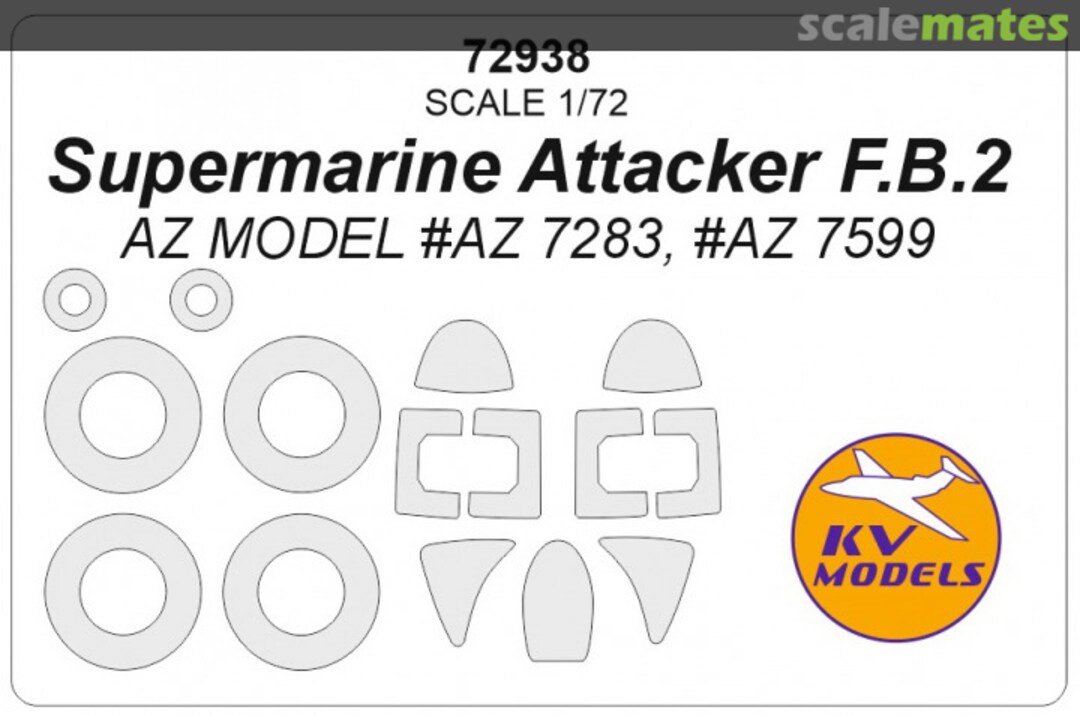 Boxart Supermarine Attacker F.B.2 72938 KV Models Boxart Supermarine Attacker F.B.2 72938 KV Models