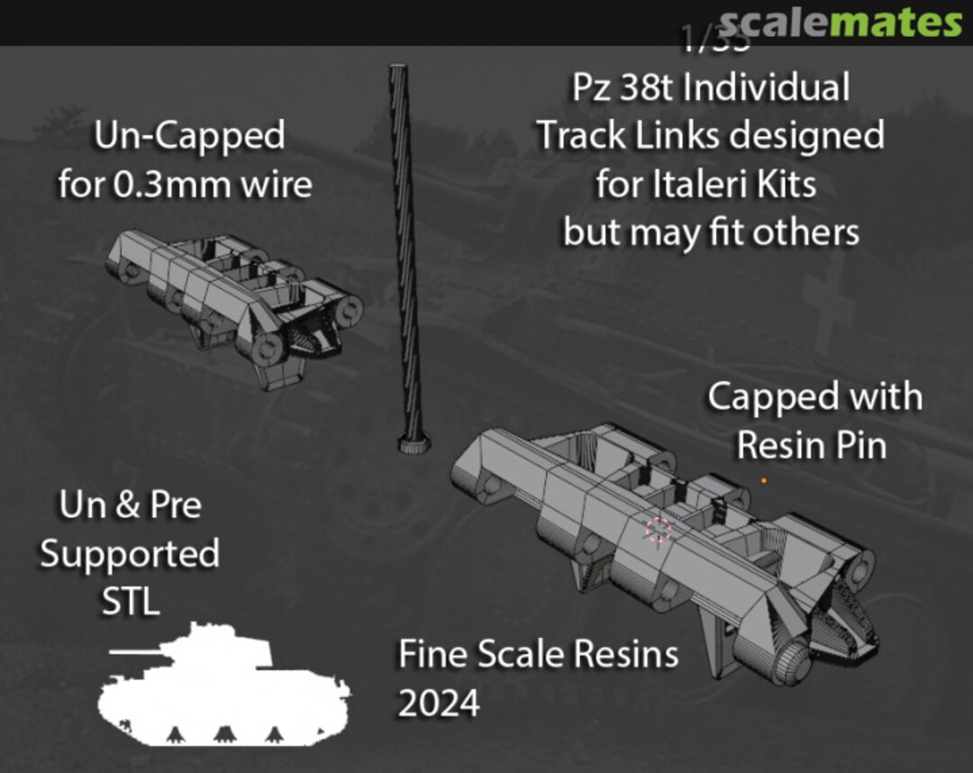 Boxart Pz38(t) Track Links Fine Scale Resins Boxart Pz38(t) Track Links Fine Scale Resins