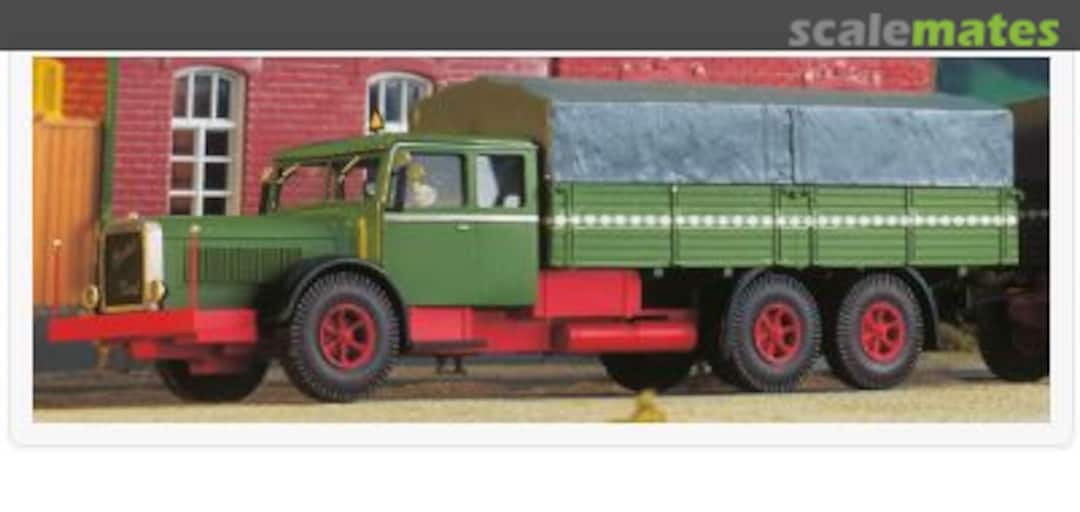 Boxart Henschel 36W3 three-axle heavy truck 4500 Weinert Modellbau Boxart Henschel 36W3 three-axle heavy truck 4500 Weinert Modellbau