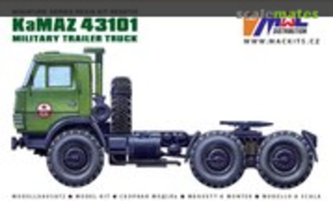 KaMAZ 43101 Military Trailer Truck (MAC Distribution RES8705)