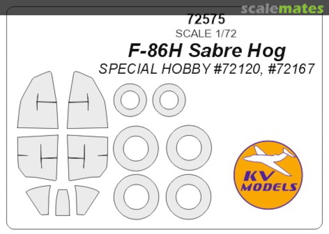 Boxart F-86H Sabre Hog 72575 KV Models Boxart F-86H Sabre Hog 72575 KV Models