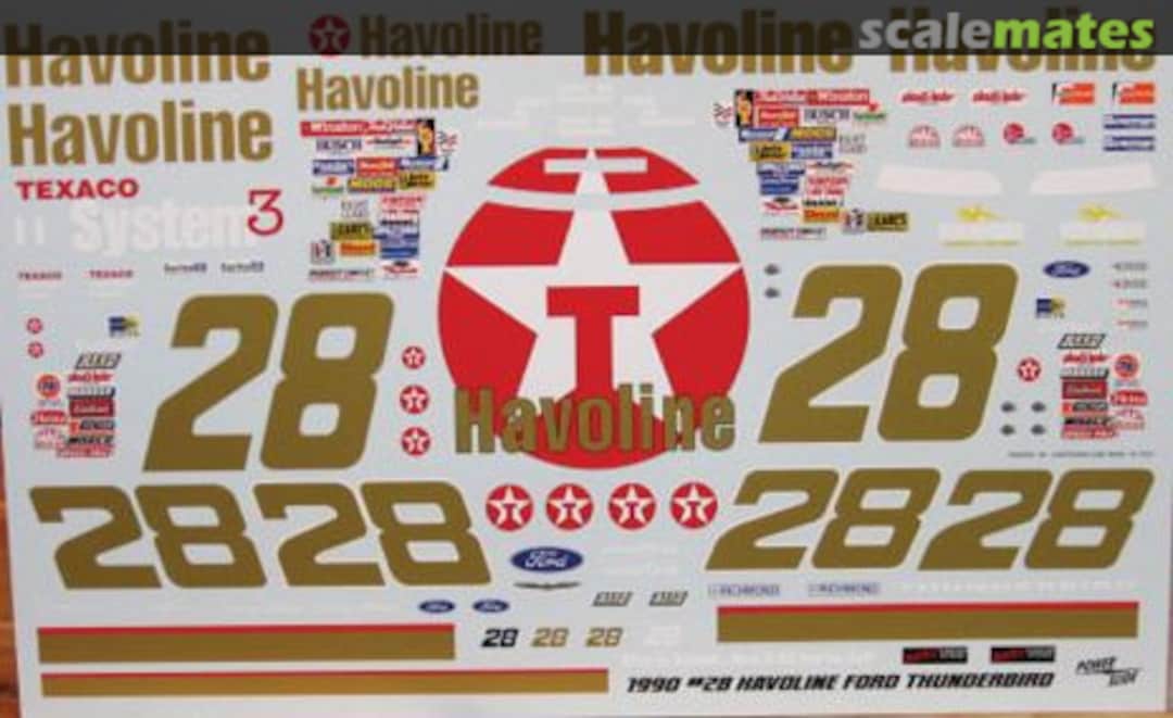 Boxart #28 Havoline Davey Allison 1990 Powerslide Decals Boxart #28 Havoline Davey Allison 1990 Powerslide Decals
