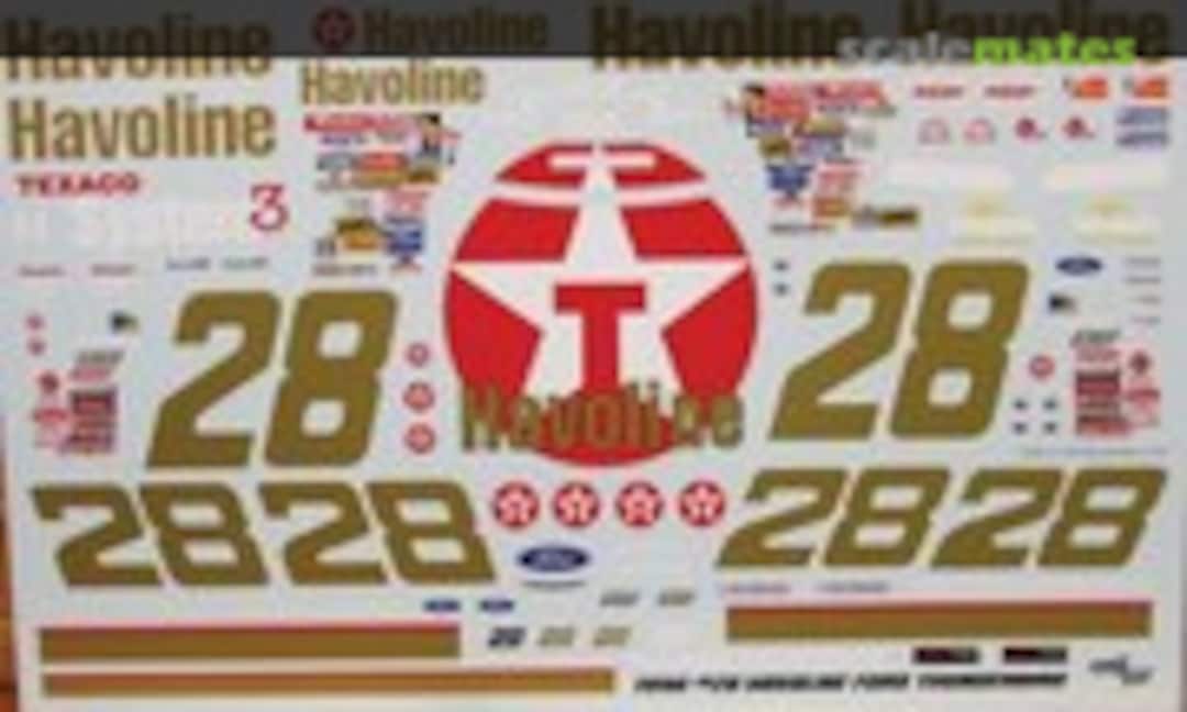 1:24 #28 Havoline Davey Allison 1990 (Powerslide Decals )