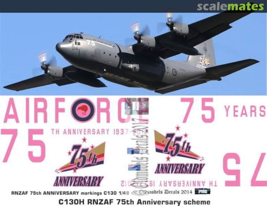 Boxart RNZAF C130H 75th Anniversary scheme OMD0380B Oldmodels Decals Boxart RNZAF C130H 75th Anniversary scheme OMD0380B Oldmodels Decals