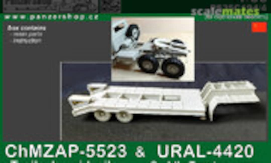 1:35 ChMZAP-5523 Trailer/ Semi-Trailer & URAL-4420 conv. set (PanzerShop PS35C194/4) PS35C194/4
