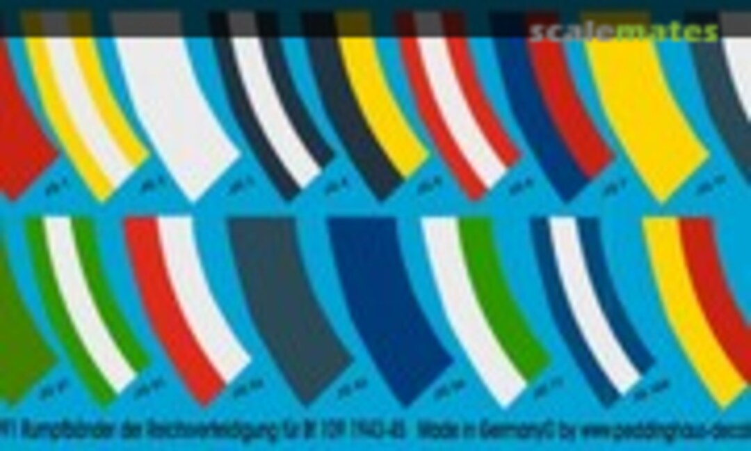 1:72 Rumpfbänder der Reichsverteidigung für Bf 109 (Peddinghaus-Decals EP 1391) EP 1391